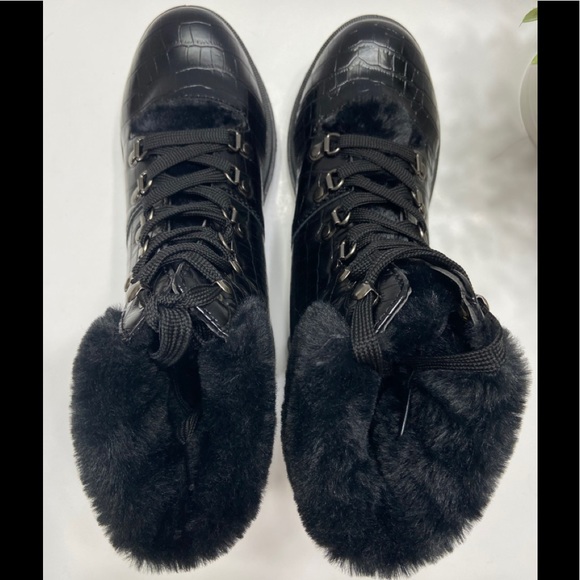 NEW Sugar Cullin Womens Faux Fur Leather Boots - Picture 3 of 8